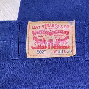 Levi’s 502 Regular Taper fit jeans 38x30 Blue Twill
